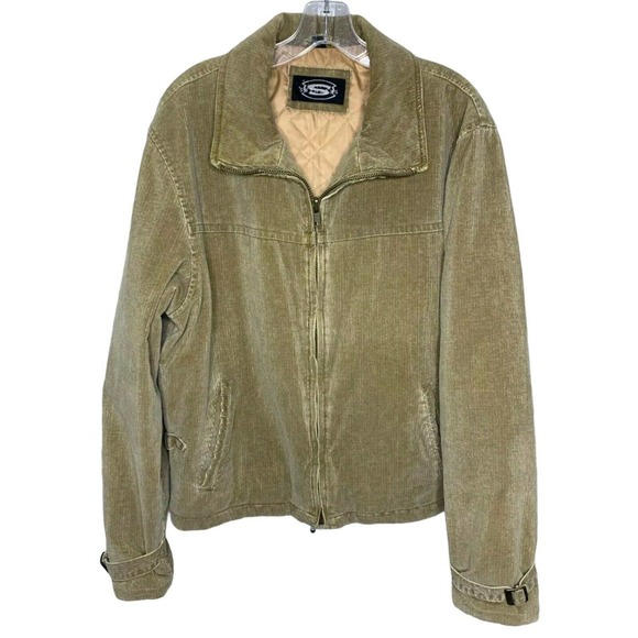 Skechers Other - Skechers Men's Corduroy Jacket Brown 100% Cotton Full Zip Size Medium